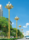 Flower design Led Pole 20w LED street Lights Outdoor Fixtures Aluminium 100-240V