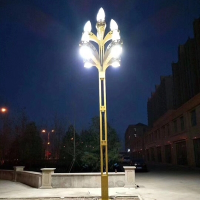 150 Watt Commercial Outdoor Led Light street light With Pole Security Lighting  Magnolia flower shape combination light